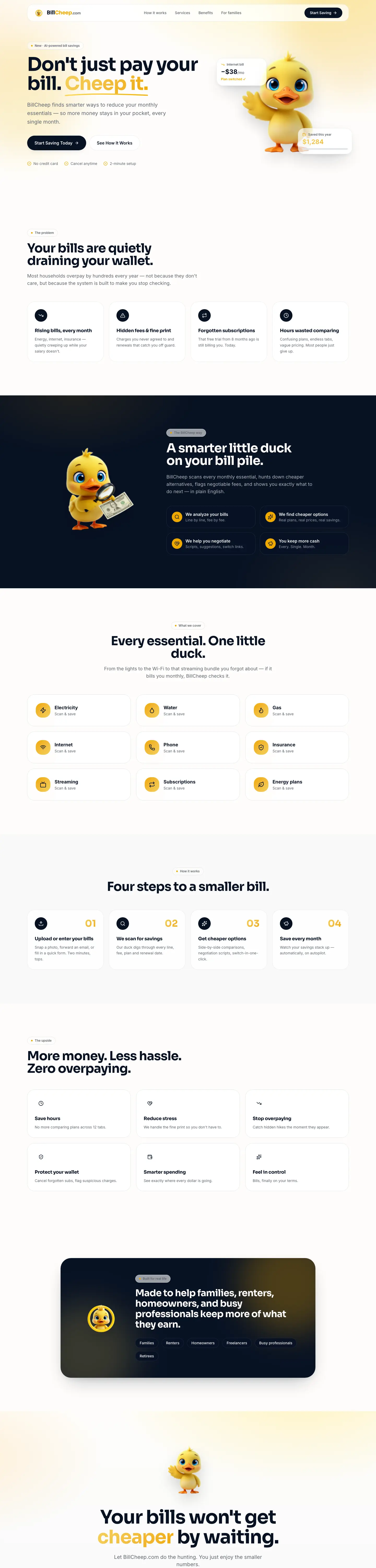 BillCheep website